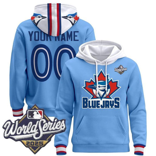 Custom Toronto Blue Jays Hoodie 2025 World Series Premium Pullover Stitched by Hoodie Pullover