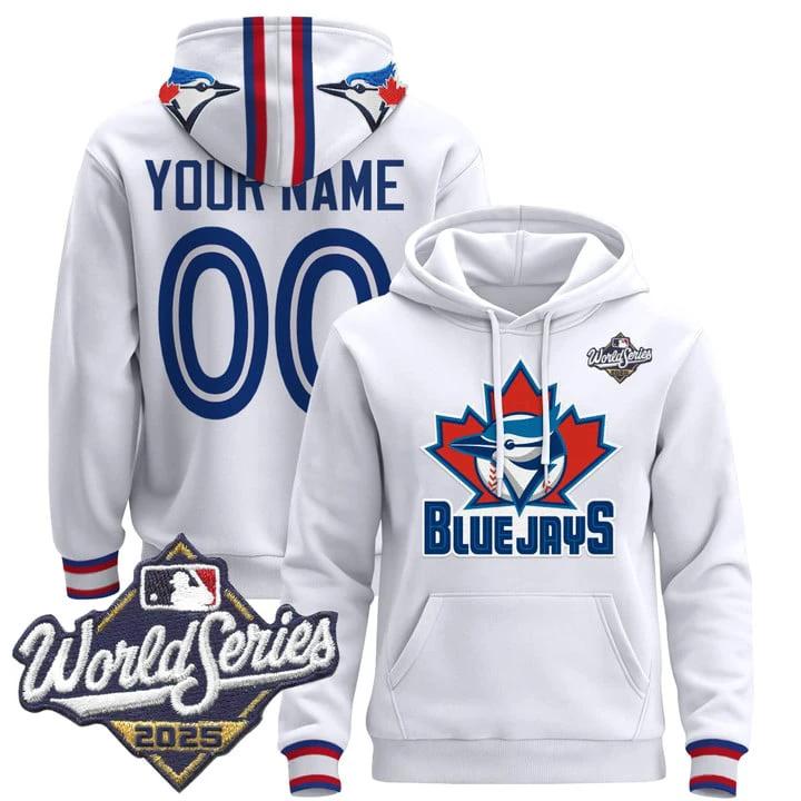 Custom Toronto Blue Jays Hoodie 2025 World Series Premium Pullover Stitched by Hoodie Pullover