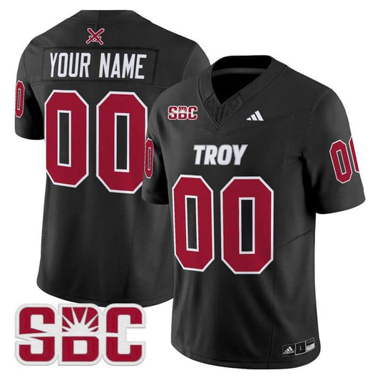 Custom Troy Trojans Jersey Name, Number 2025 Vapor Limited Stitched by My Store NCAA Football Jerseys