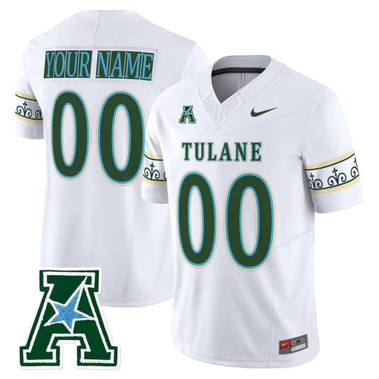 Custom Tulane Green Wave Jersey 2025 City Edition Vapor Limited Stitched by My Store NCAA Football Jerseys