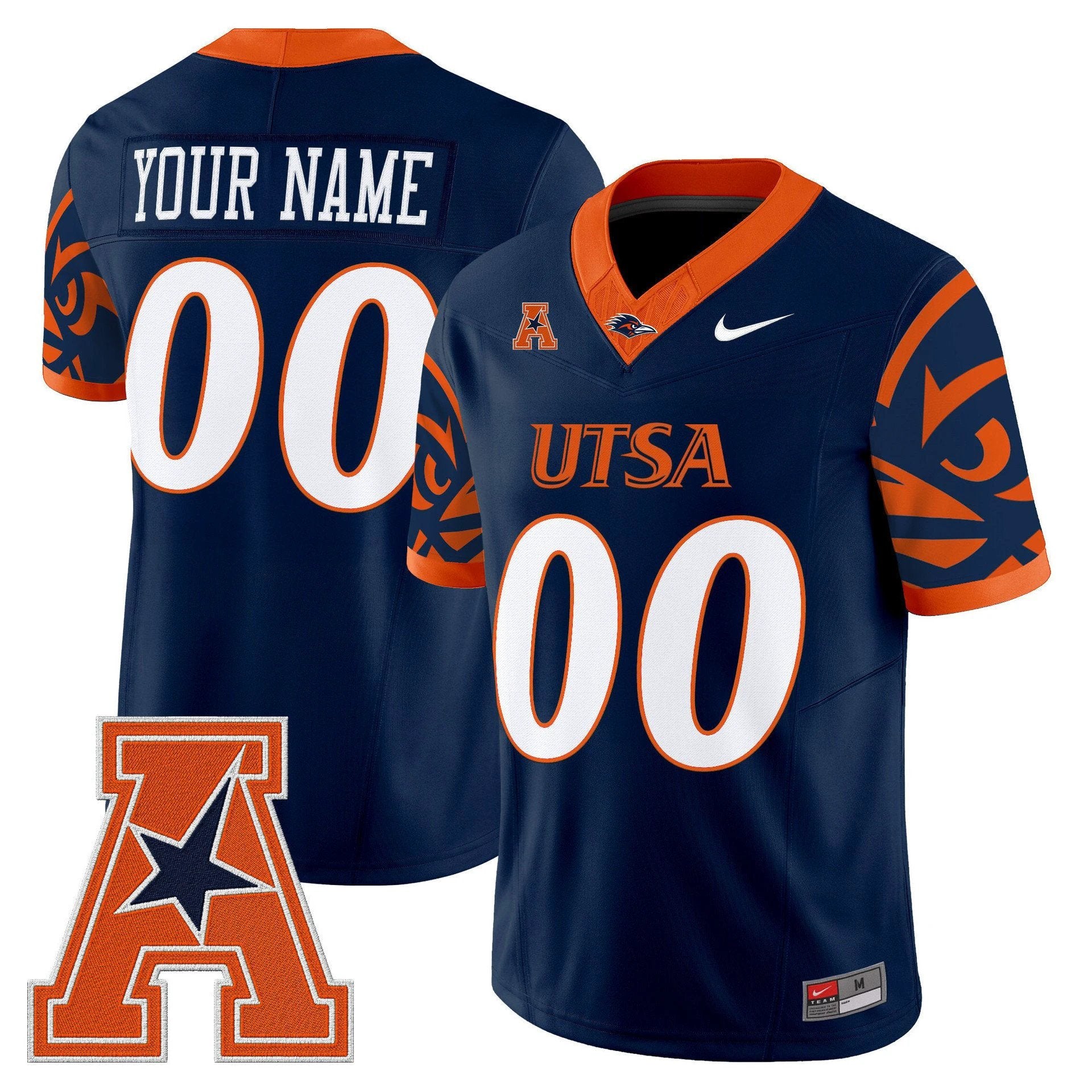 Custom UTSA Roadrunners Jersey 2025 Vapor Limited V2 Stitched by My Store NCAA Football Jerseys