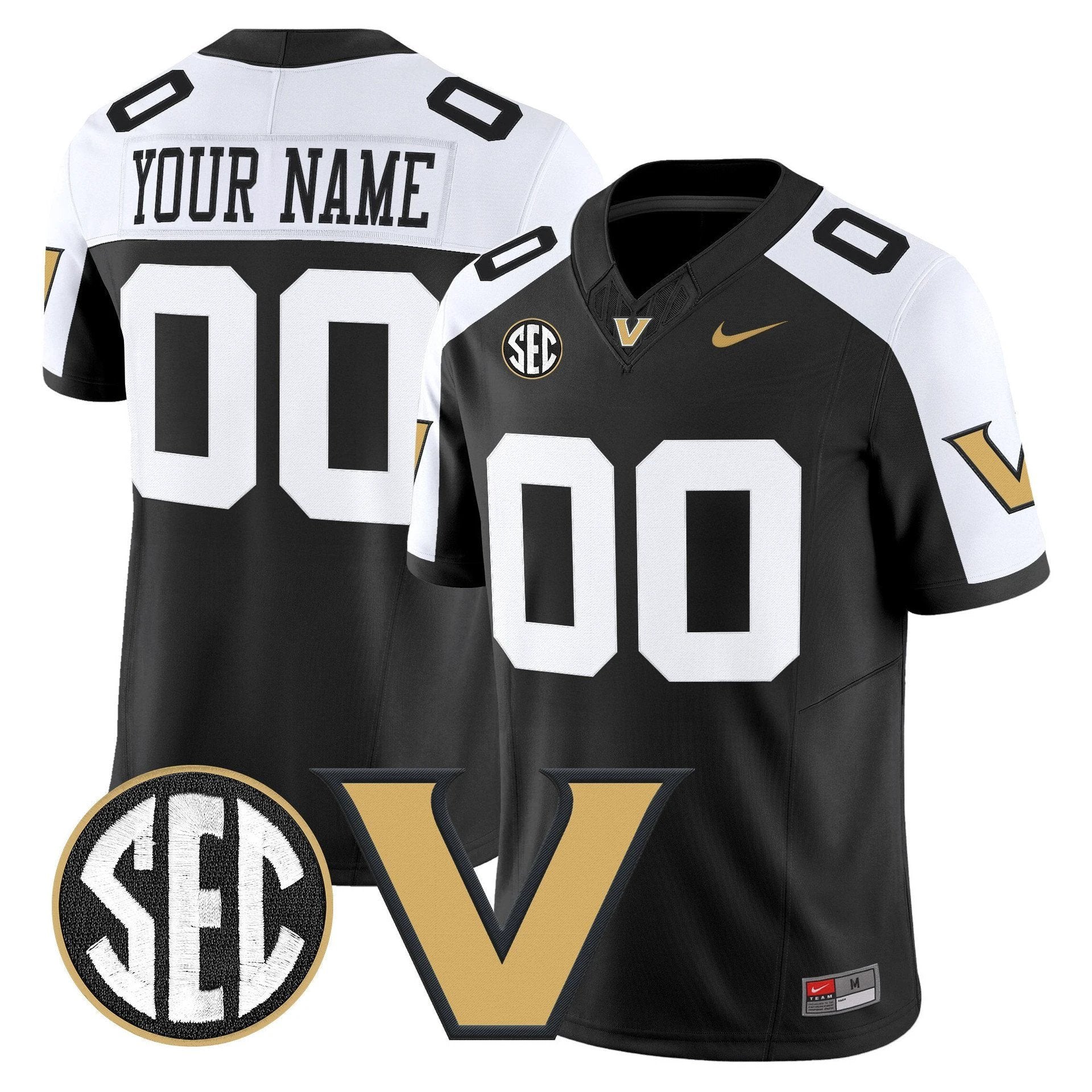 Custom Vanderbilt Commodores Jersey Name, Number 2025 Limited Stitched by My Store NCAA Football Jerseys