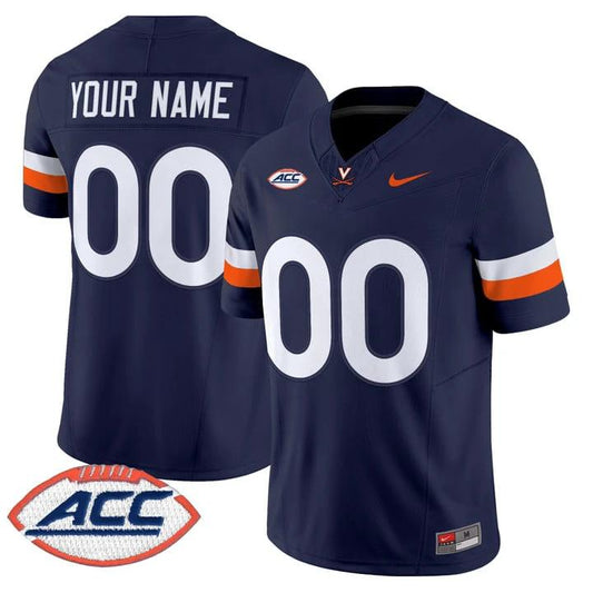 Custom Virginia Cavaliers Jersey Name, Number 2025 Vapor Limited Stitched by My Store NCAA Football Jerseys