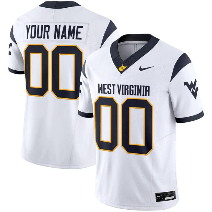 Custom West Virginia Mountaineers Jersey 2025 Vapor Limited Stitched by My Store NCAA Football Jerseys