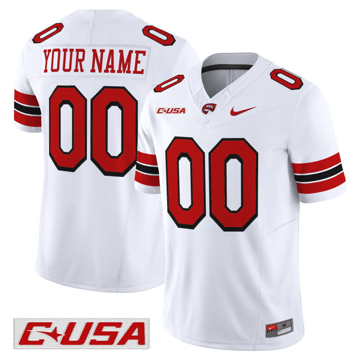 Custom Western Kentucky Hilltoppers Jersey 2025 Vapor Limited Stitched by My Store NCAA Football Jerseys