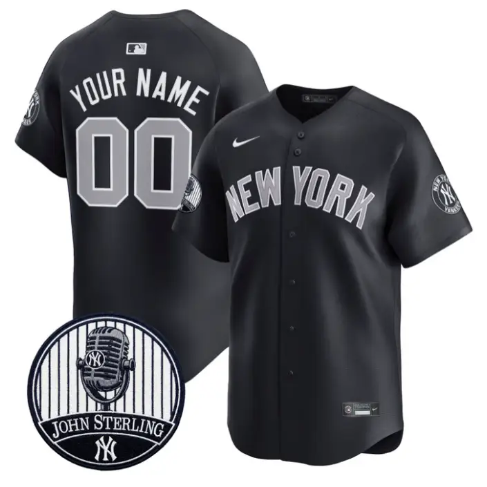 Custom Yankees Jersey Name, Number John Sterling Voice Tribute Stitched by My Store