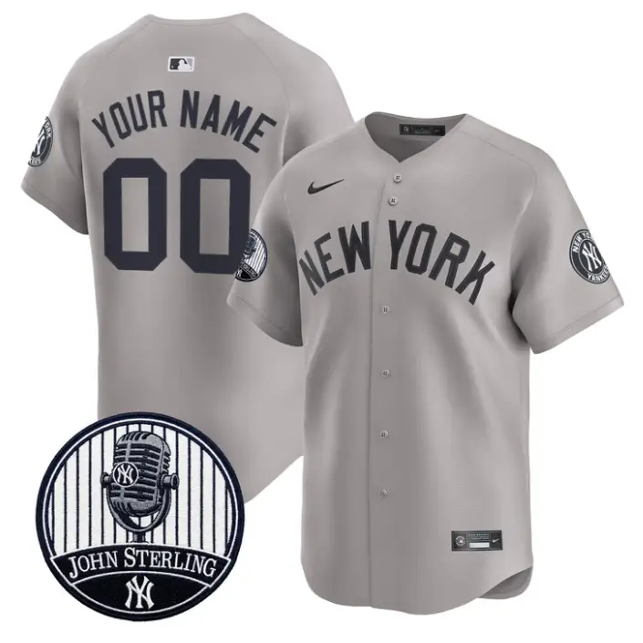 Custom Yankees Jersey Name, Number John Sterling Voice Tribute Stitched by My Store