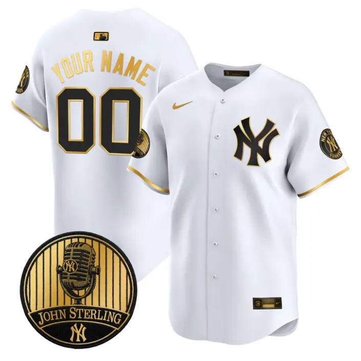 Custom Yankees Jersey Name, Number John Sterling Voice Tribute Stitched by My Store