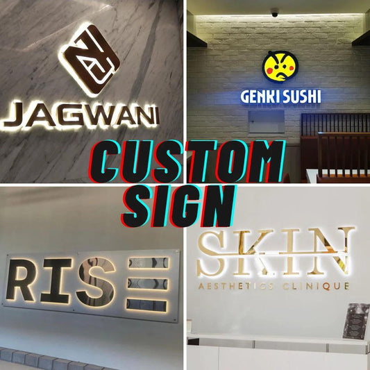 Custom Backlit Sign for Business Office Custom Logo Sign by Neonchics