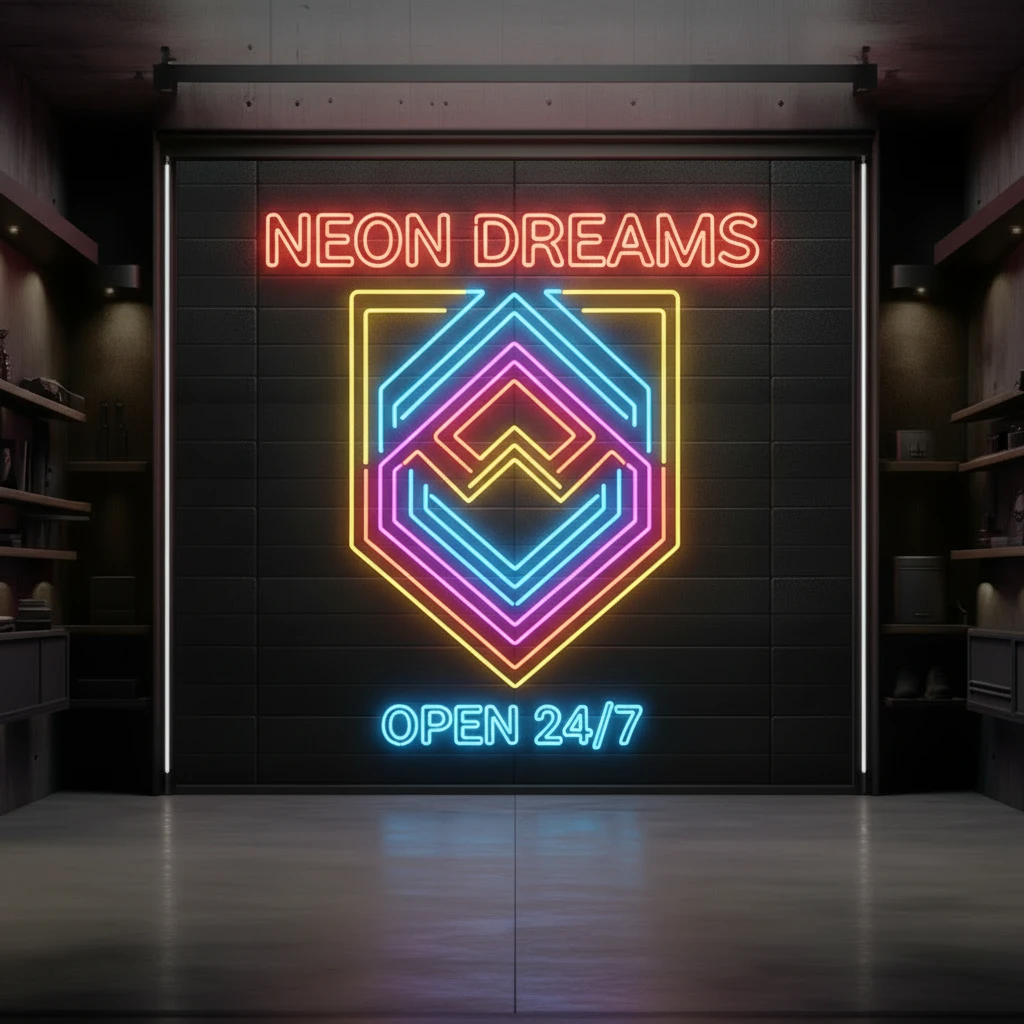 Custom Name Garage Neon Garage Light Sign by Neonchics