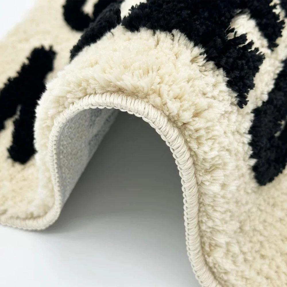 Aesthetic Fluffy Bath Mat Room Decor by Casa & Beyond