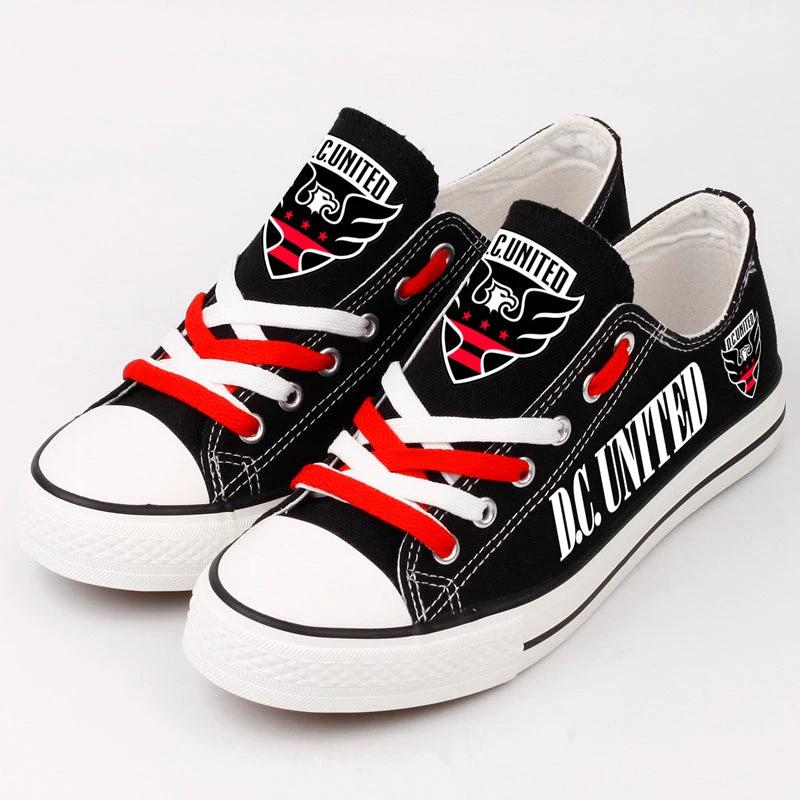D.C. United Low Top Canvas Sport Sneakers Shoes For Men Women Fans by Crocs