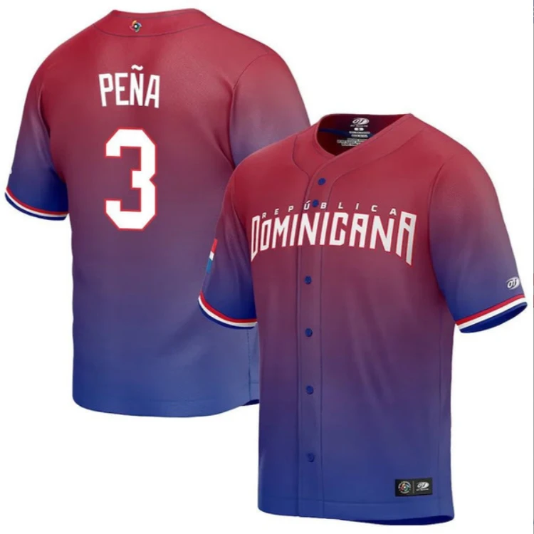 Dominican Baseball Jeremy Pena World Baseball Classic Jersey – Red by My Store