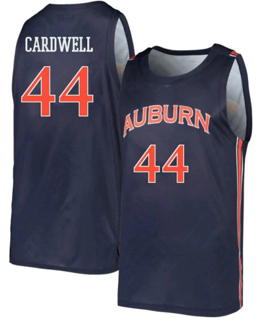 Dylan Cardwell Jersey Auburn Tigers College Basketball #44 by My store basketball