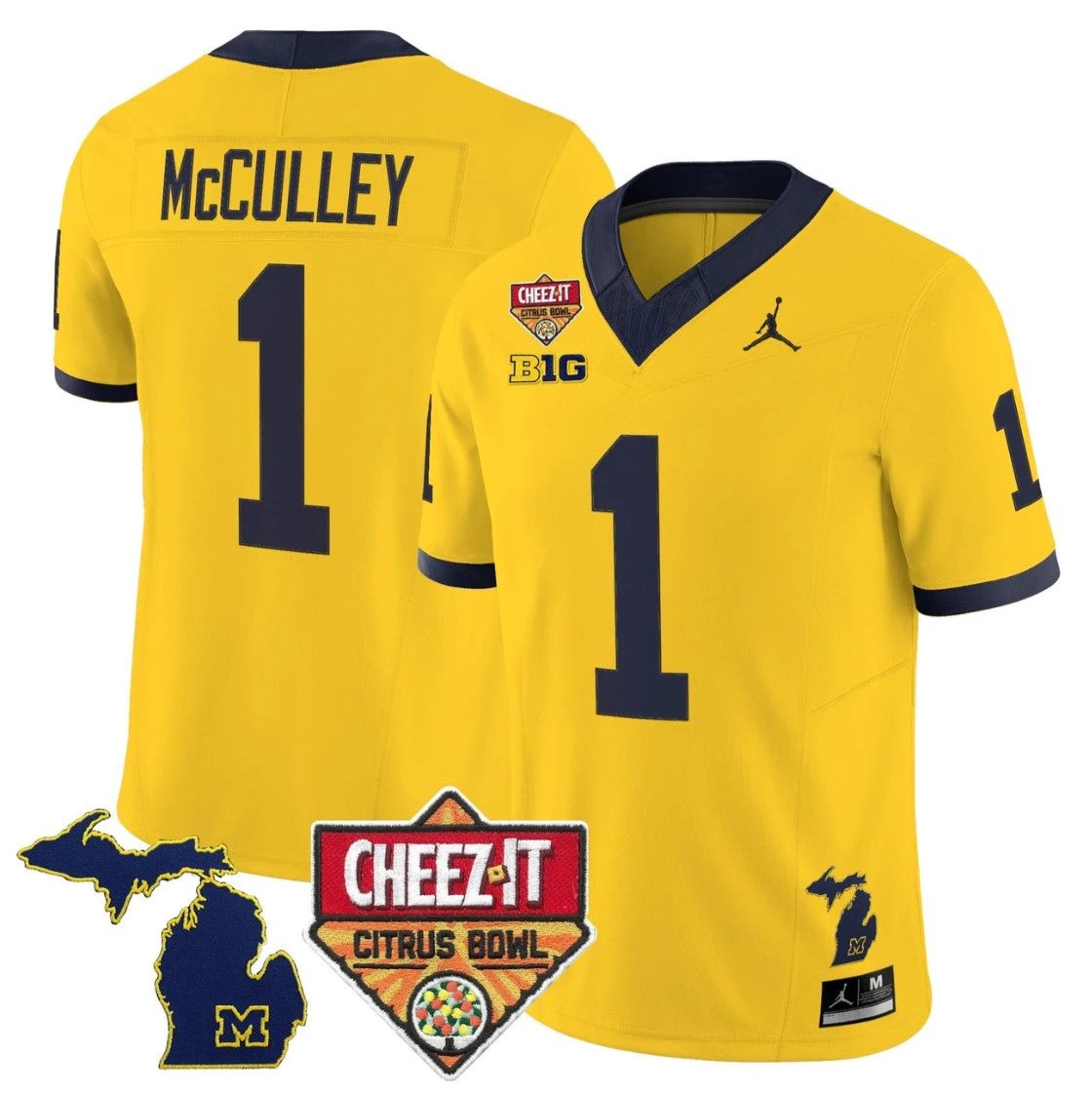 Ernest Hausmann Jersey #15 Michigan Wolverines 2025 Cheez-It Citrus Bowl by My Store NCAA Football Jerseys