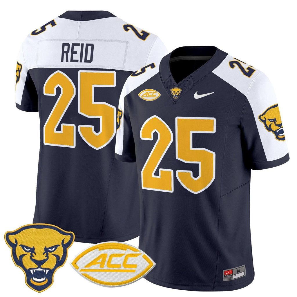 Desmond Reid Jersey #25 Pittsburgh Panthers 2025 Limited Stitched Navy Alter by My Store
