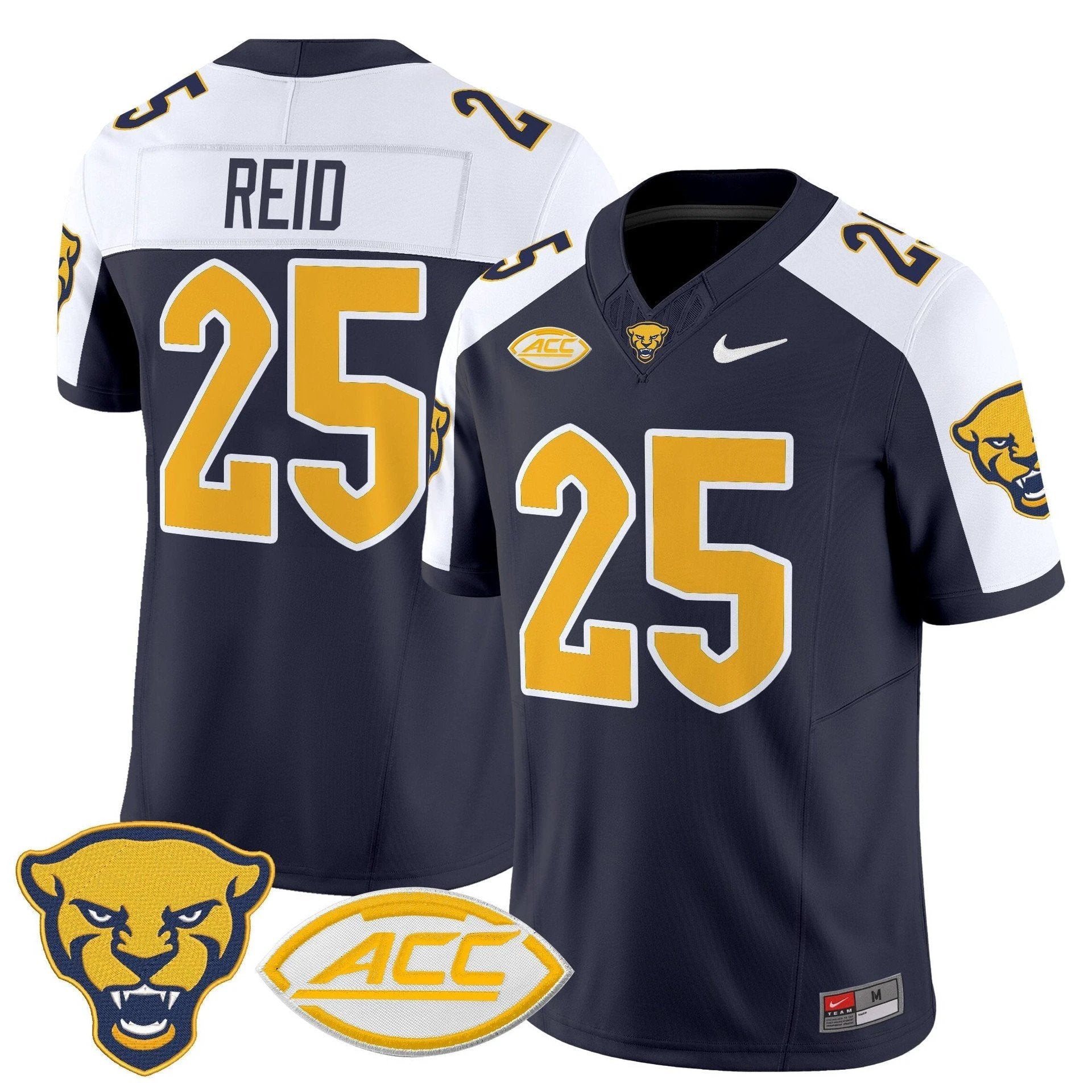 Desmond Reid Jersey #25 Pittsburgh Panthers 2025 Limited Stitched Navy Alter by My Store