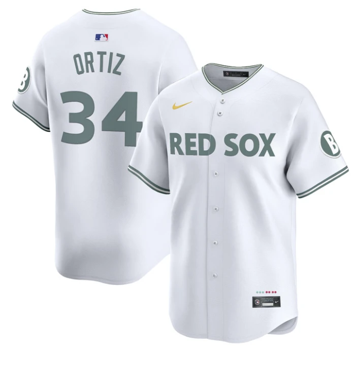 David Ortiz Jersey #34 Boston Red Sox 2025 City Connect Vapor Premier Limited Stitched White by My Store