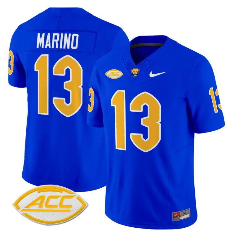 Dan Marino Jersey #13 Pittsburgh Panthers Vapor Limited College Football Stitched Royal by My Store