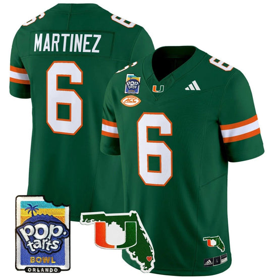 Ed Reed Jersey #20 Miami Hurricanes 2025 PopTarts Bowl Patch Orange Alternate by My Store