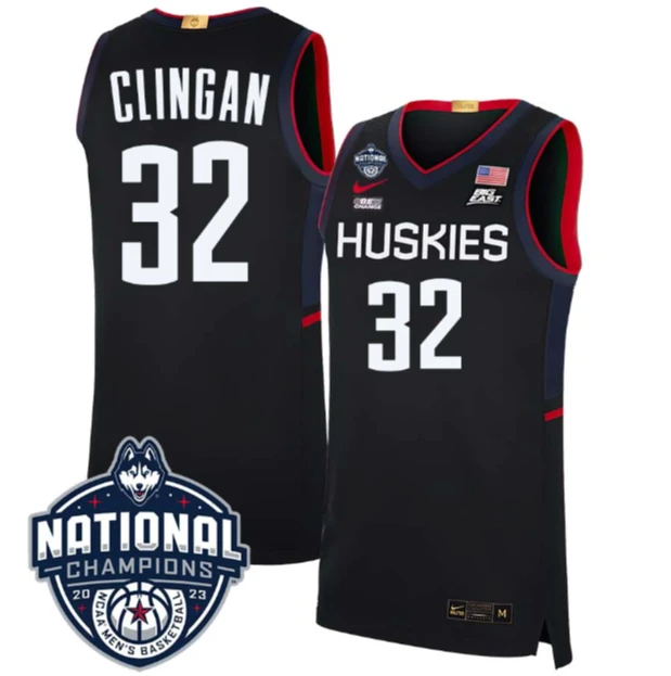 Donovan Clingan Jersey #31 UConn Huskies 2023 National Champions College Basketball by My store basketball