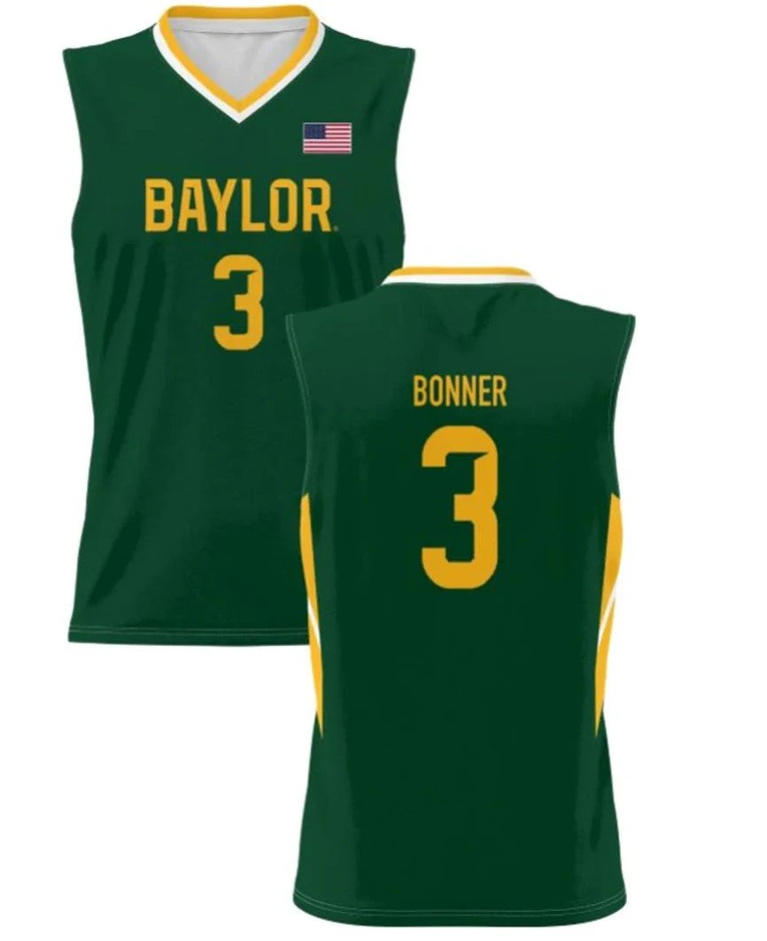 Dale Bonner Jersey Baylor Bears College Basketball #3 by My store basketball
