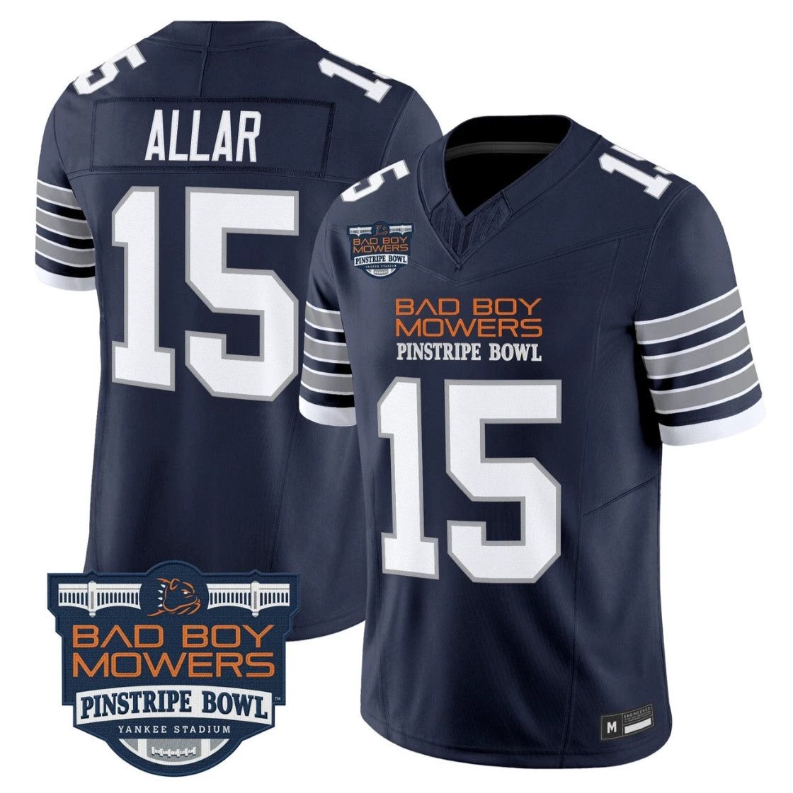 Drew Allar Jersey #15 Penn State Nittany Lions 2025 Pinstripe Bowl Stitched Navy by NCAA Football Jersey