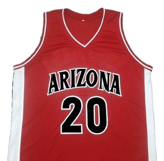 Damon Stoudamire Jersey #20 College Basketball Sewn Red by My store basketball