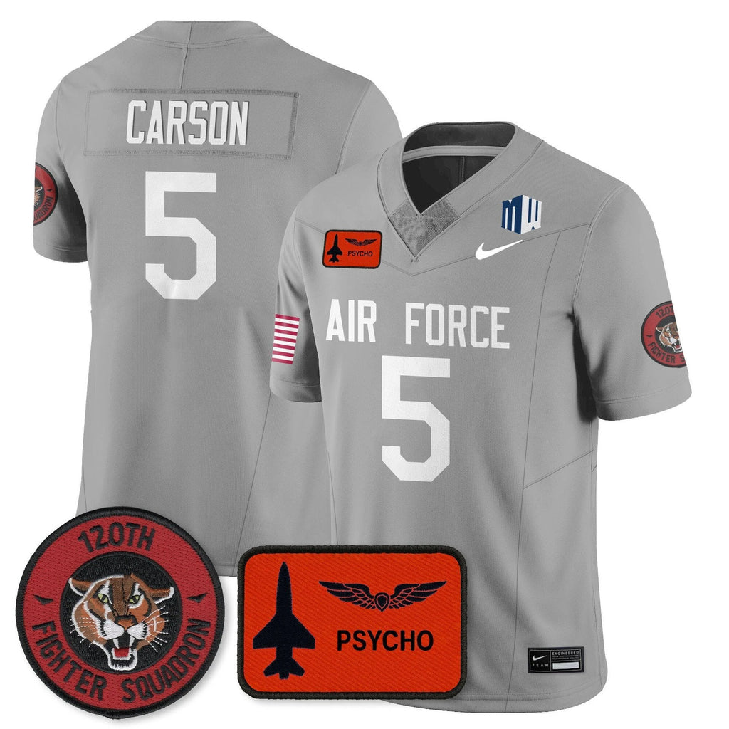 Dylan Carson Jersey #5 Air Force 2025 Honor F-16 Stitched 120th Fighter by My Store