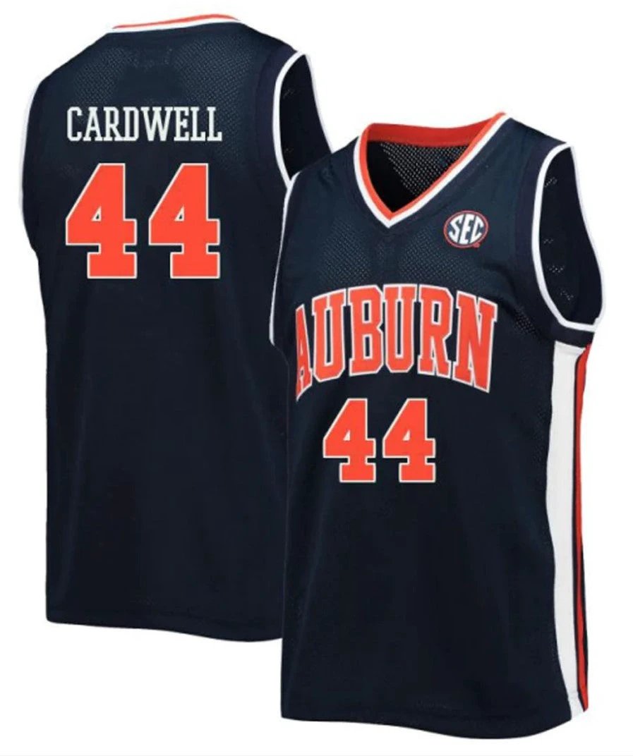 Dylan Cardwell Jersey Auburn Tigers College Basketball #44 by My store basketball