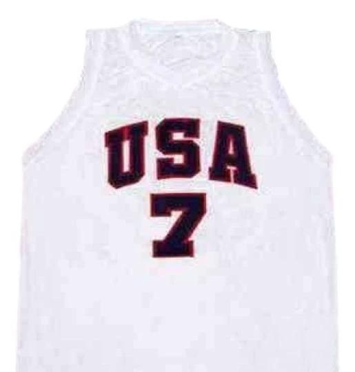 Derrick Rose Jersey #7 Team USA Basketball White by My store basketball