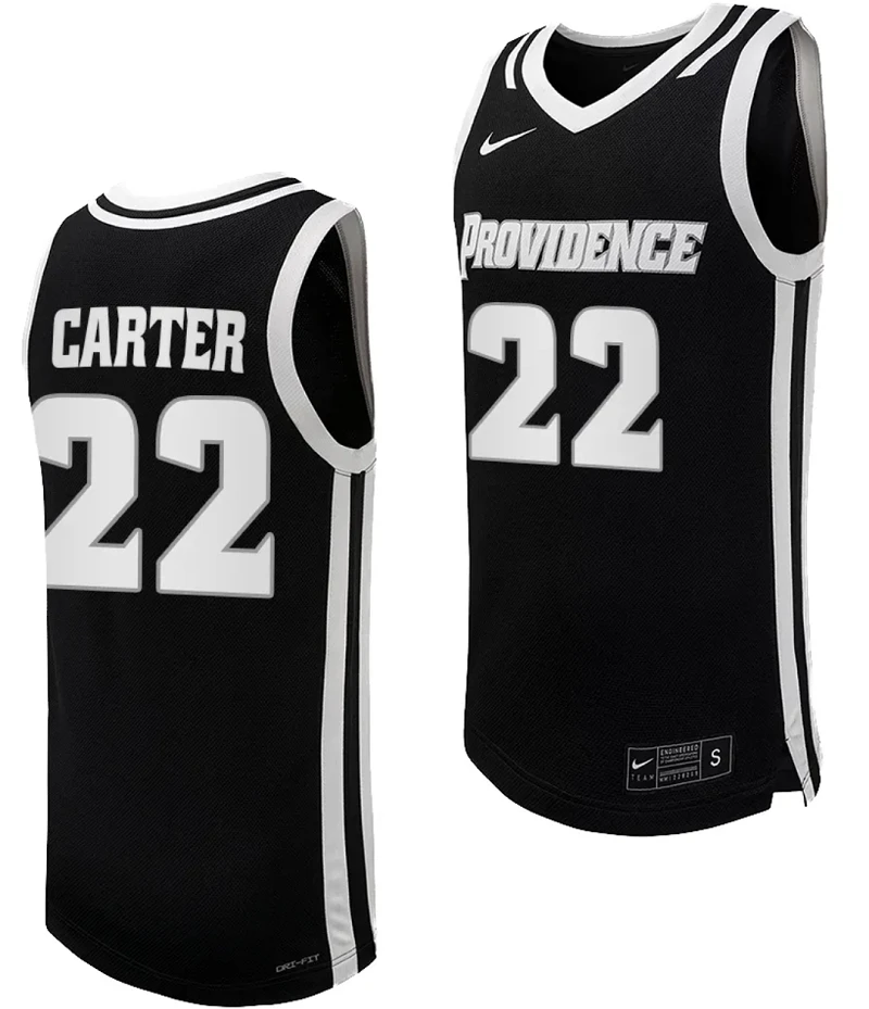 Devin Carter Jersey #22 Providence Friars Replica College Basketball Black Uniform by My store basketball