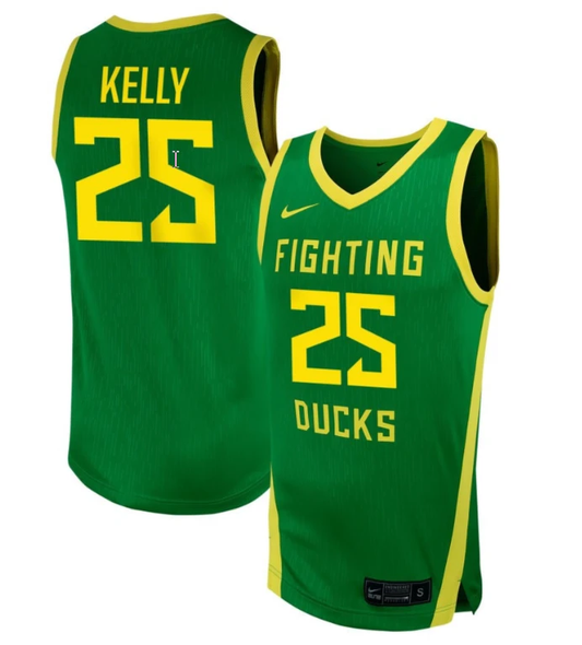 Deja Kelly Jersey #25 Oregon Ducks NIL Basketball Green by My store basketball