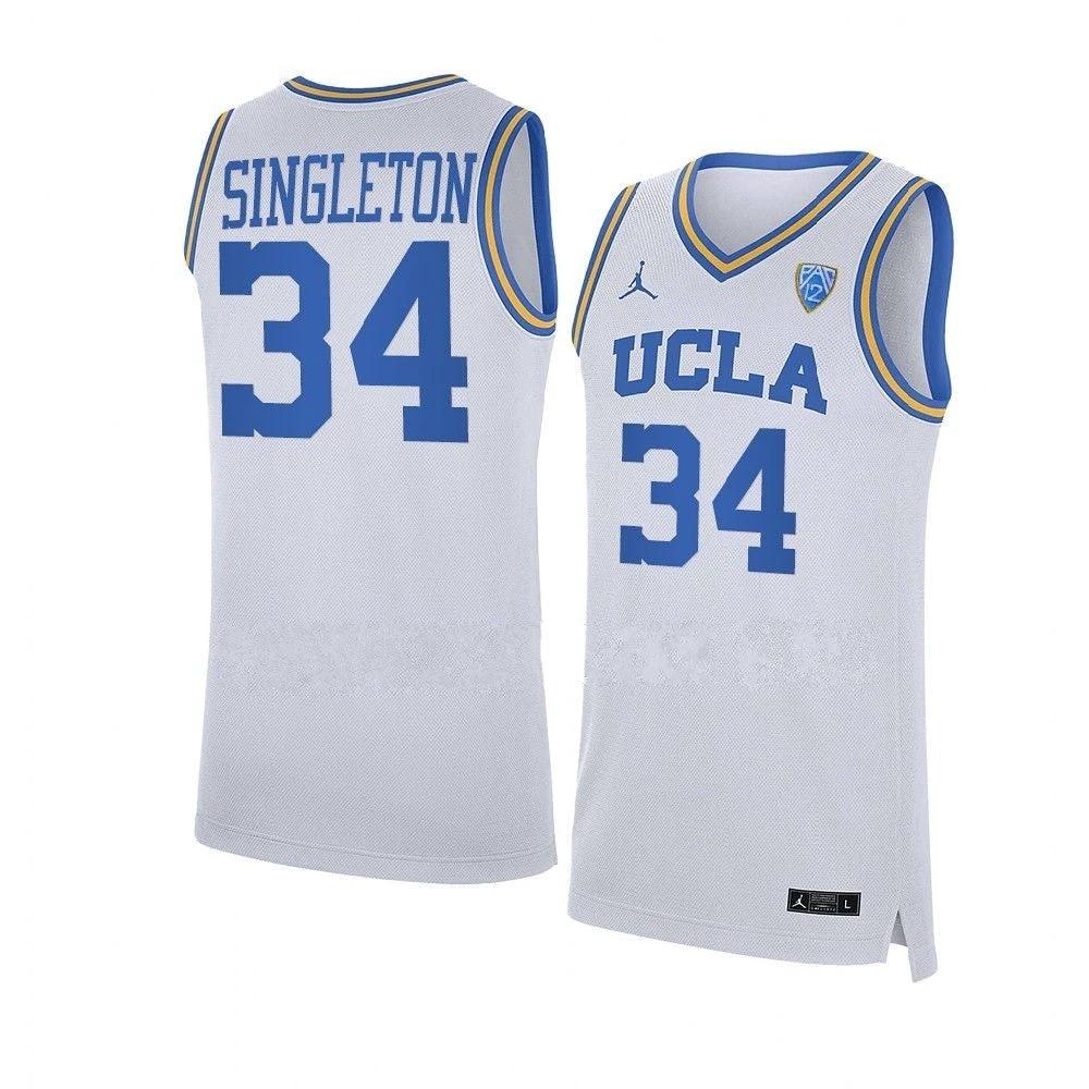 David Singleton Jersey #34 UCLA Bruins NCAA College Basketball Jerseys White by My store basketball