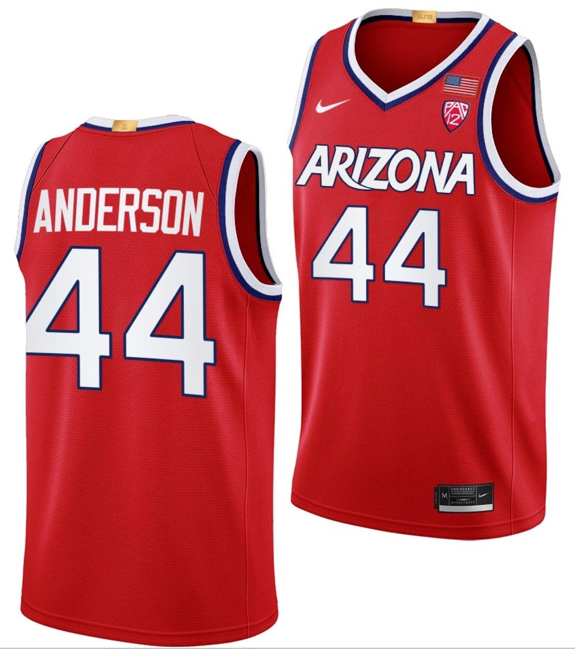 Dylan Anderson Jersey Arizona Wildcats College Basketball Limited #44 by My store basketball