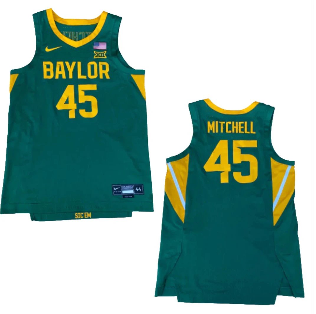 Davion Mitchell Jersey Baylor Bears College Basketball #45 by My store basketball