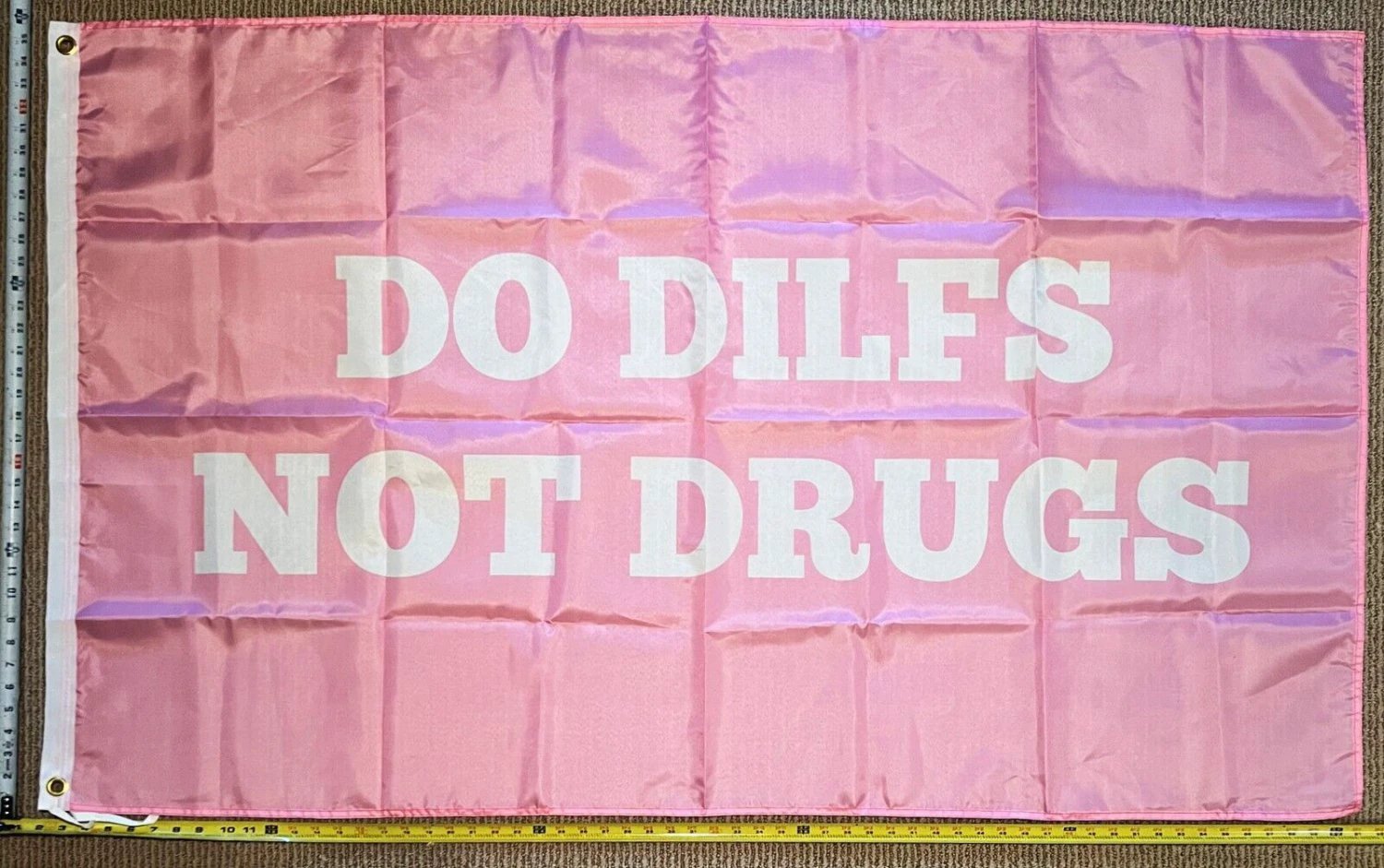 DILF Flag Do Dilfs Not Drugs Beer Busch Bud Trump Sign Poster 3x5' by flagsjustdoit