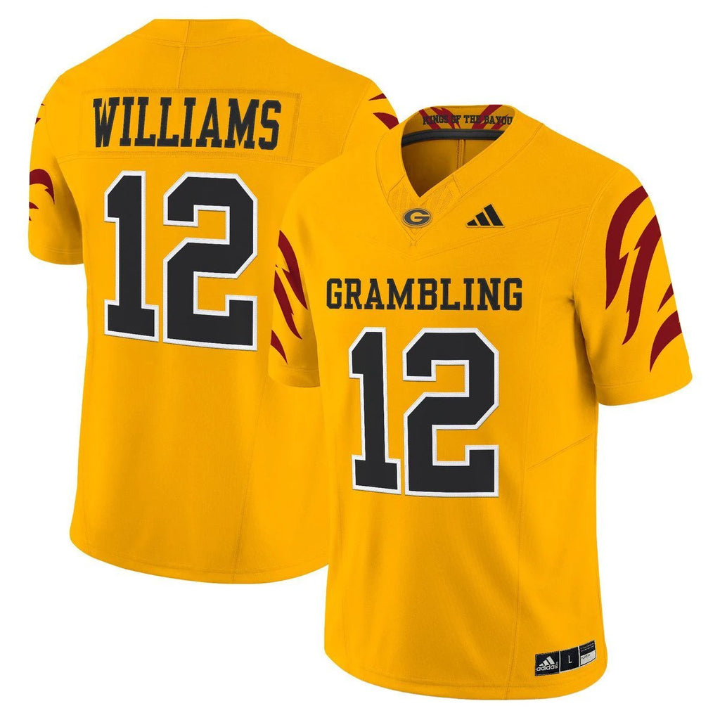 Doug Williams Jersey #12 Grambling Tigers 2025 Vapor Limited Stitched Gold by My Store NCAA Football Jerseys