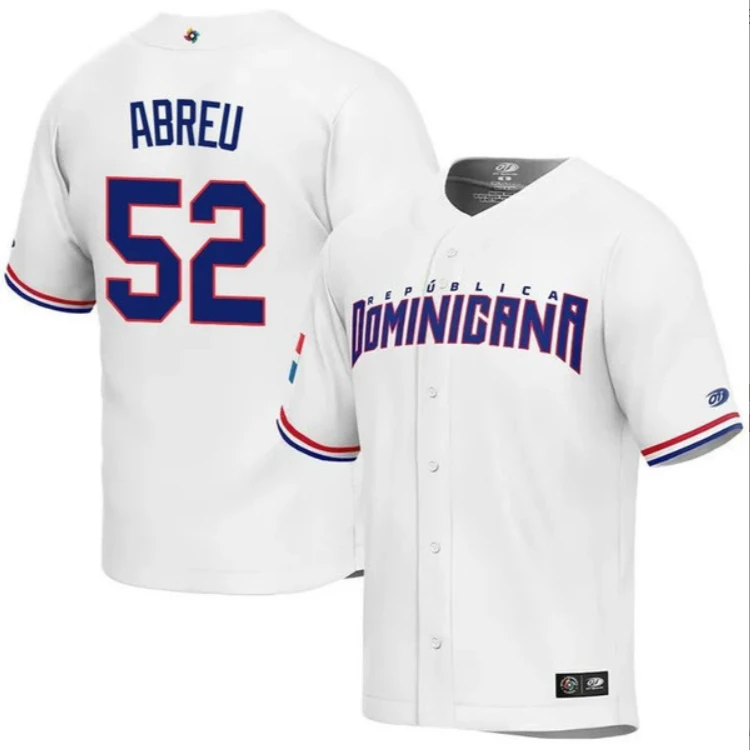 Dominican Baseball Bryan Abreu World Baseball Classic Jersey – White by My Store