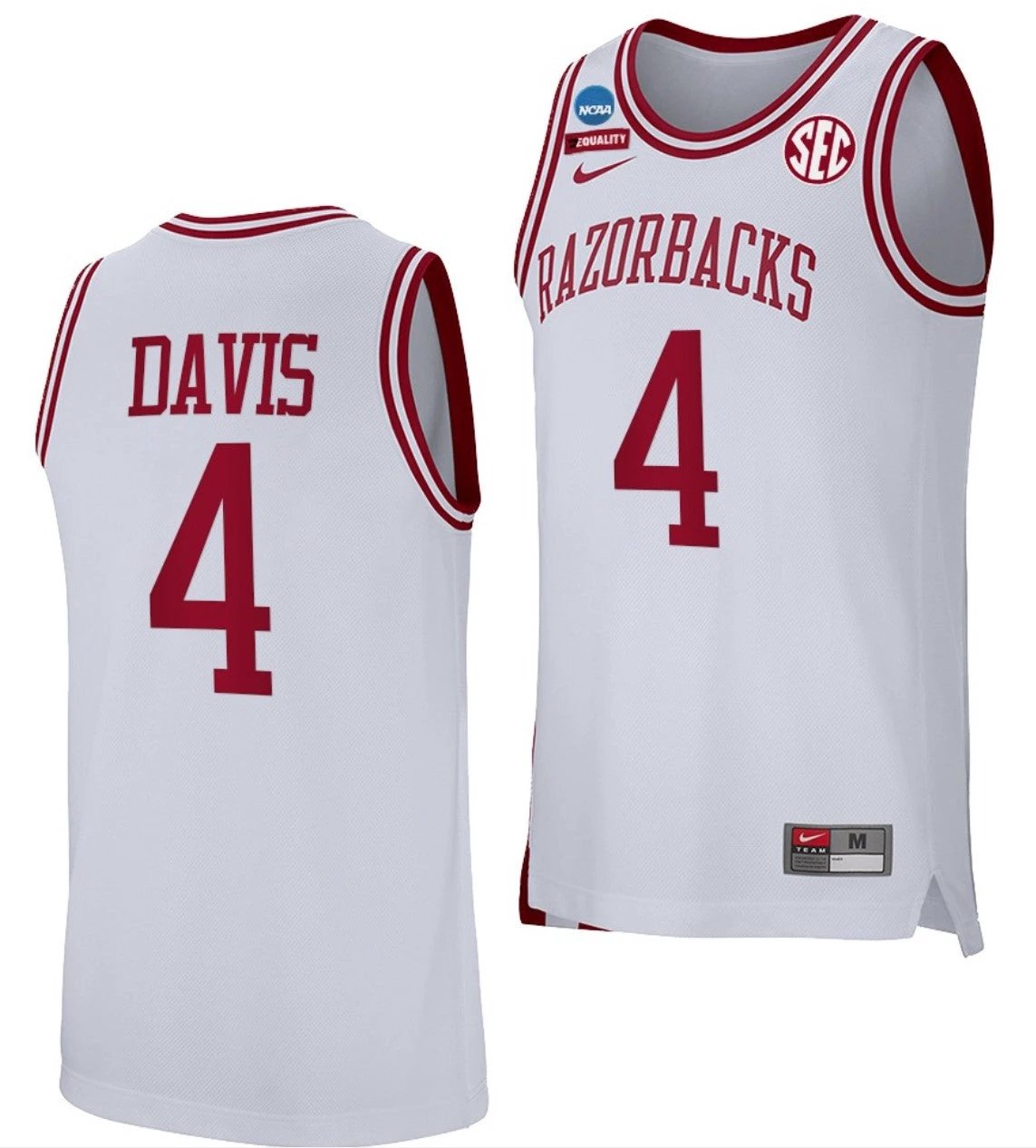 Davonte Davis Jersey Arkansas Razorbacks College Basketball 100 Season #4 by My store basketball