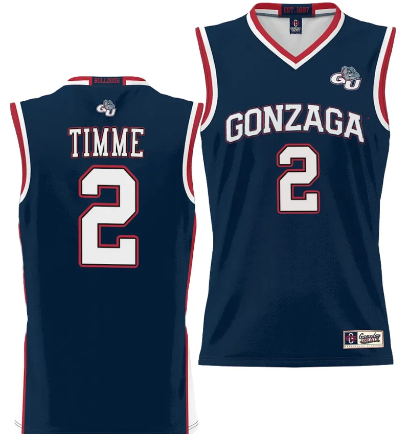 Drew Timme Jersey #2 Gonzaga Bulldogs NIL College Basketball Lightweight Black by My store basketball
