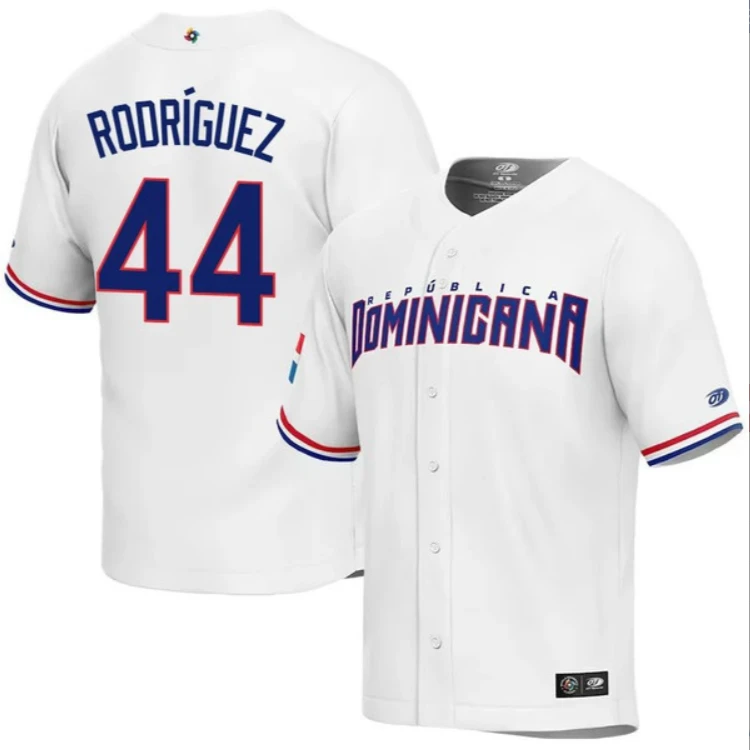 Dominican Baseball Julio Rodríguez World Baseball Classic Jersey – White by My Store