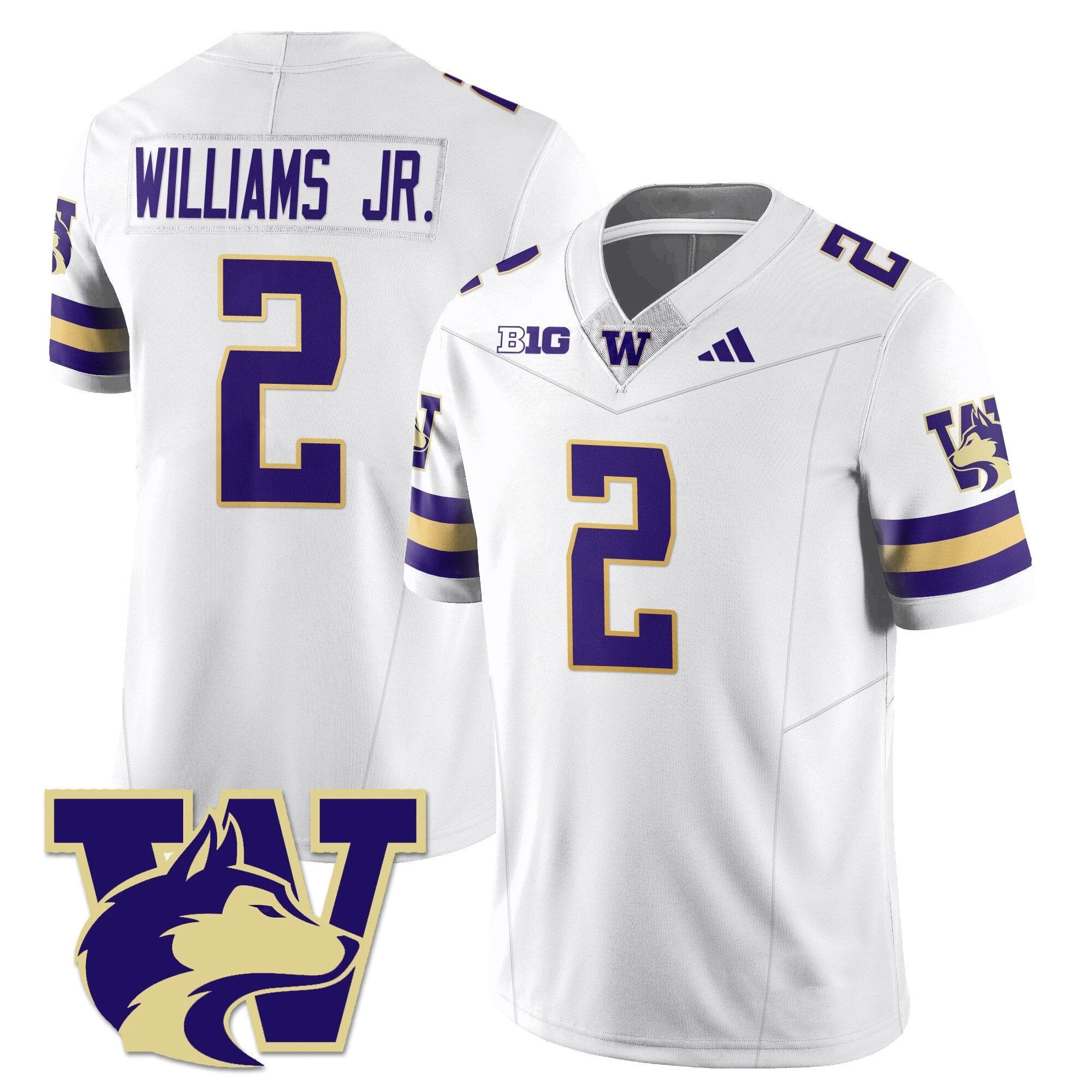 Demond Williams Jr Jersey #2 Washington Husky Football 2025 Stitched White by My Store