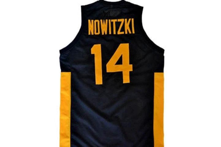 Dirk Nowitzki Jersey #14 Team Deutschland Germany Basketball Black by My store basketball