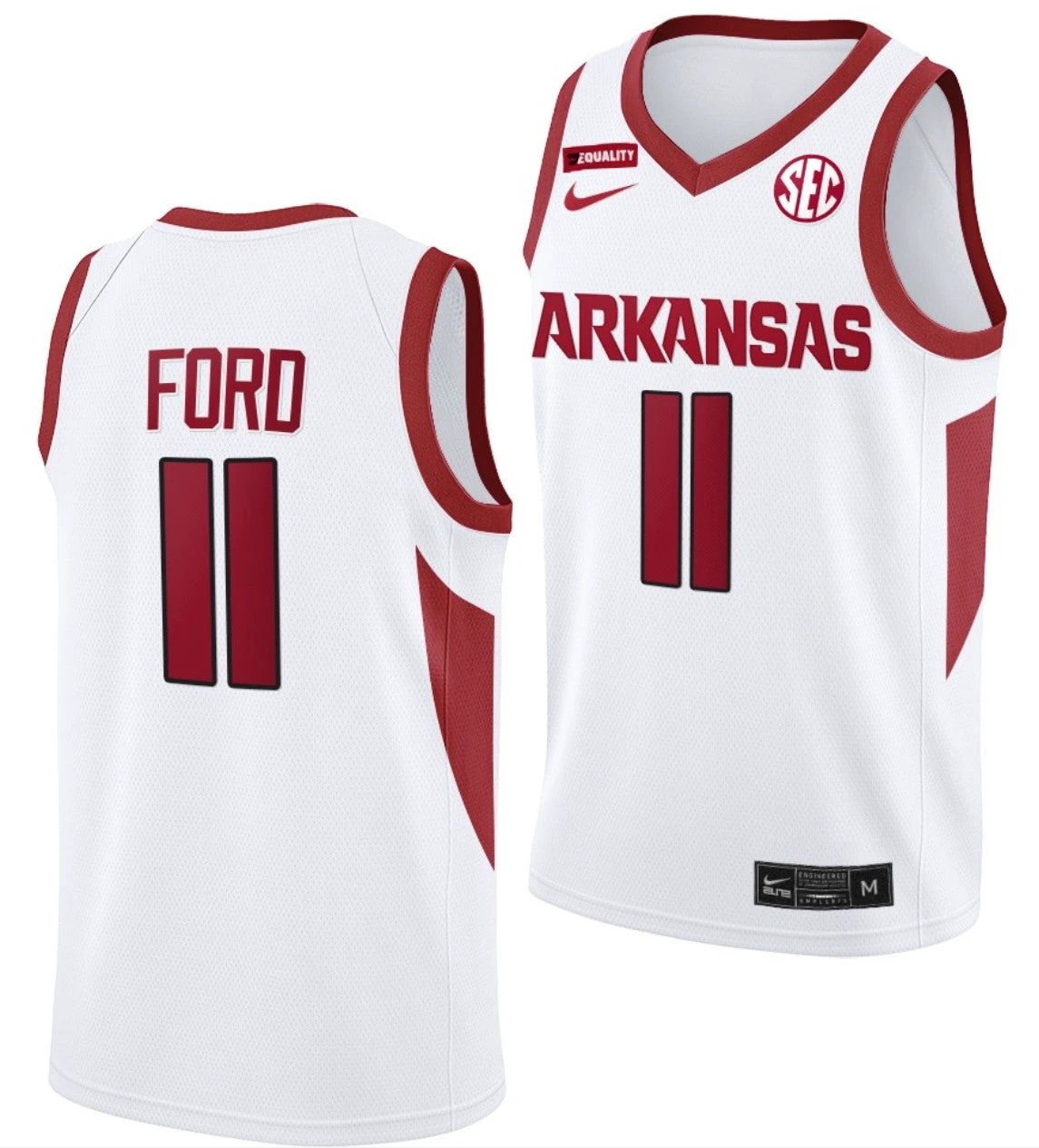 Derrian Ford Jersey Arkansas Razorbacks College Basketball #11 by My store basketball