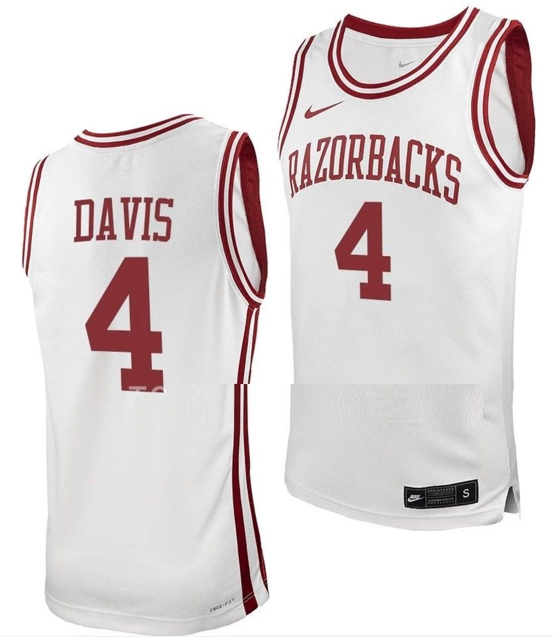 Davonte Davis Jersey Arkansas Razorbacks College Basketball 100 Season #4 by My store basketball