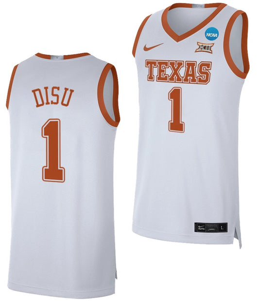 Christian Bishop Jersey Texas Longhorns College Basketball 2023 NCAA March Madness White #32 by My store basketball