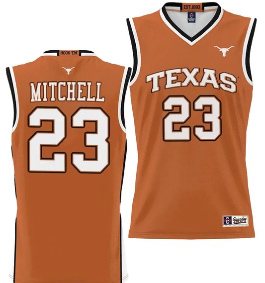 Dillon Mitchell Jersey #23 Texas Longhorns NIL College Basketball Lightweight Orange by My store basketball