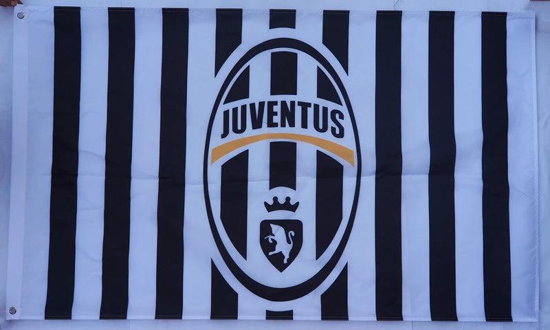 Juventus flag-3x5 FT-100% polyester-Banner by flagsshop