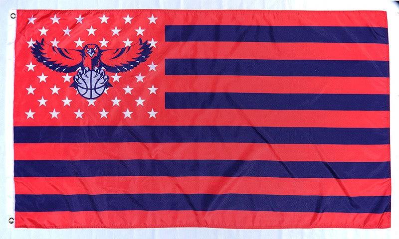 Atlanta Hawks Flag-3x5 FT atl hawks Banner-100% polyester by flagsshop
